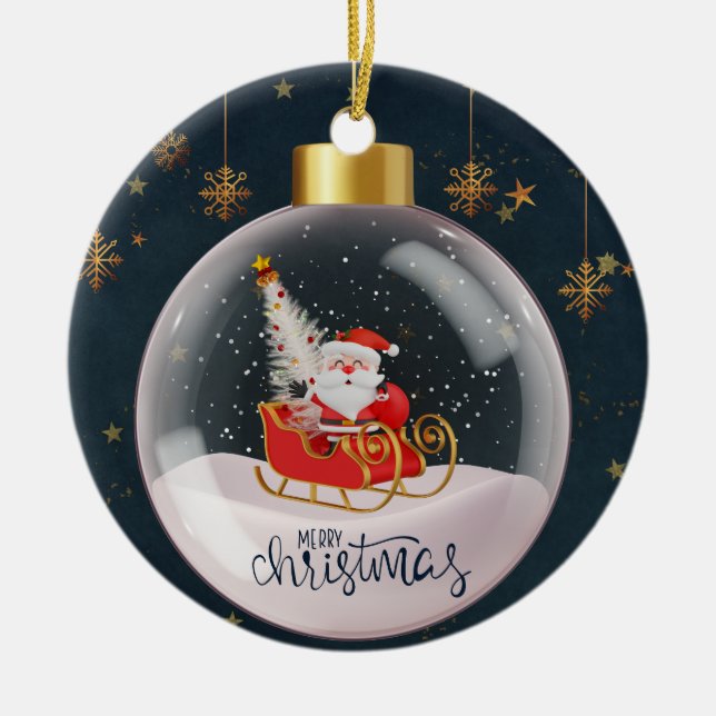Ornamento De Cerâmica Natal 1 (Frente)