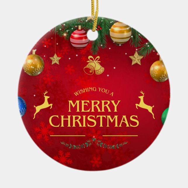 Ornamento De Cerâmica Natal 10 (Frente)