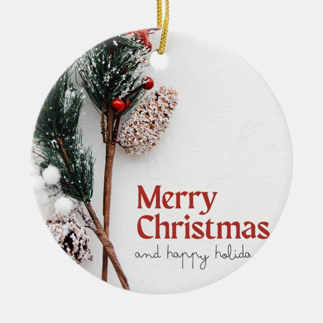 Ornamento De Cerâmica Natal 11 (Frente)