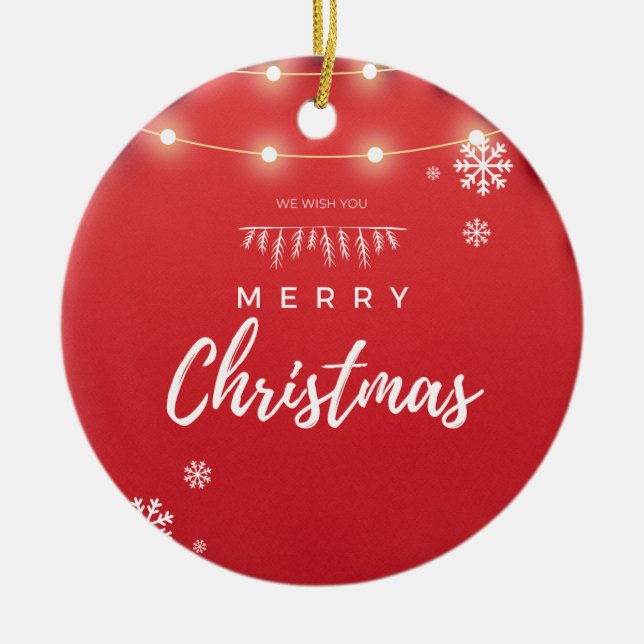 Ornamento De Cerâmica Natal 12 (Frente)