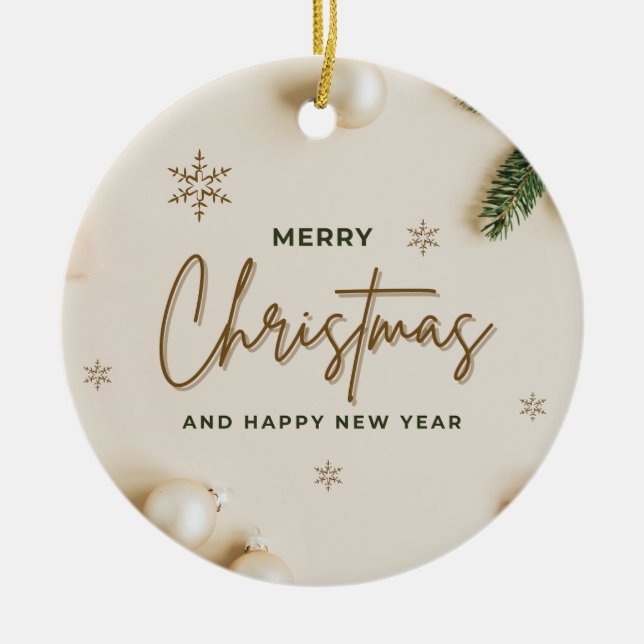 Ornamento De Cerâmica Natal 18 (Frente)