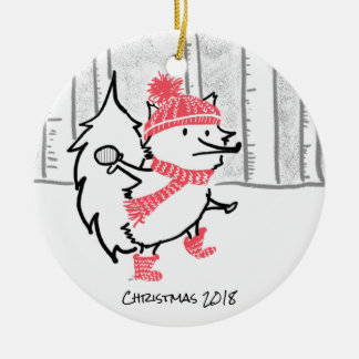 Ornamento De Cerâmica Natal 2018