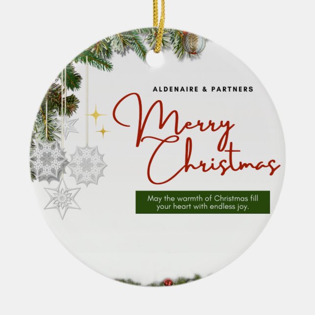 Ornamento De Cerâmica Natal 25 (Frente)