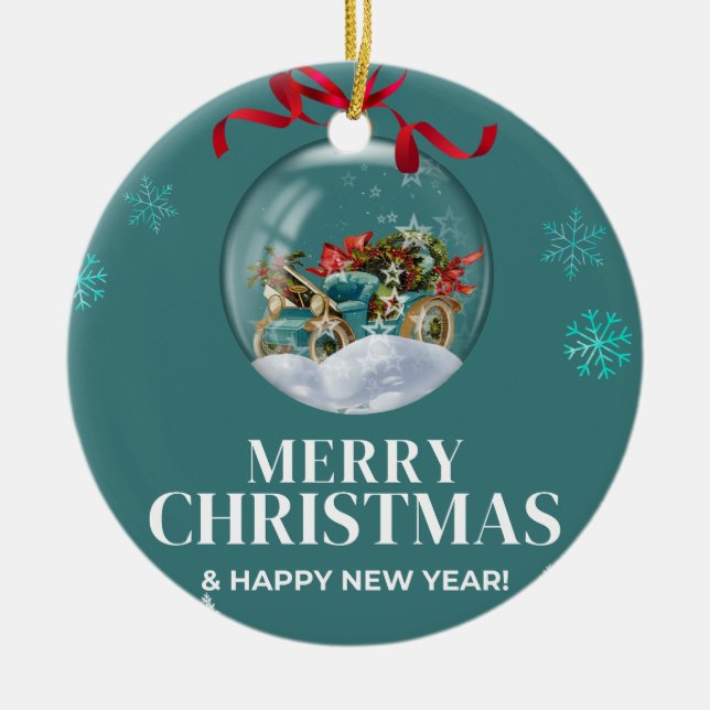 Ornamento De Cerâmica Natal 3 (Frente)