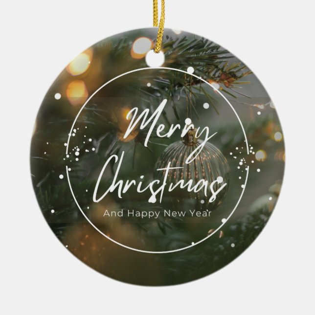 Ornamento De Cerâmica Natal 4 (Frente)