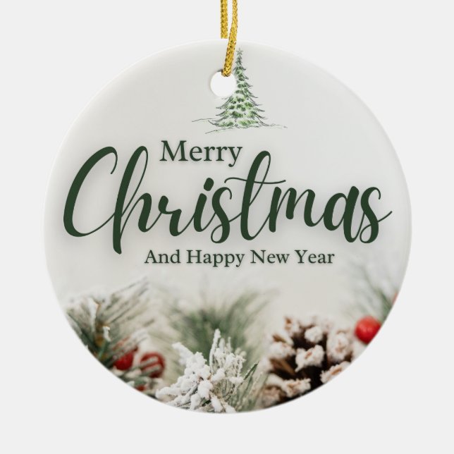 Ornamento De Cerâmica Natal 7 (Frente)