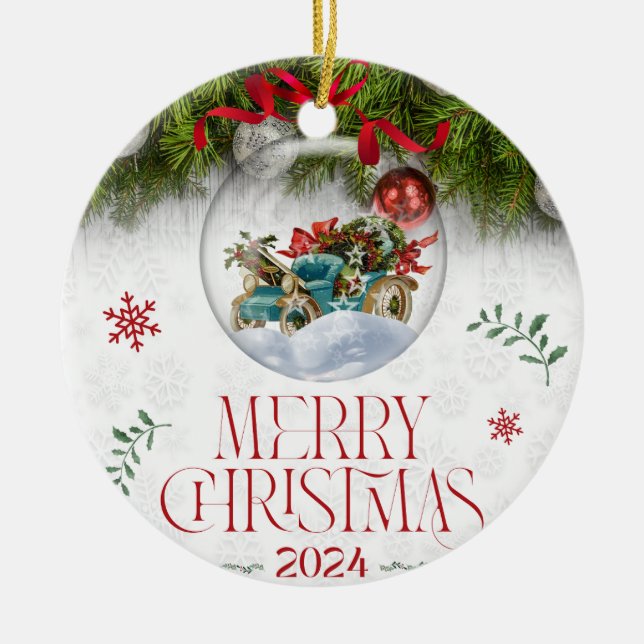 Ornamento De Cerâmica Natal 8 (Frente)