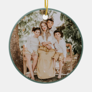 Ornamento De Cerâmica Natal Alegre e Brilhante Festivo