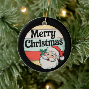 Ornamento De Cerâmica Natal Antigo Papai Noel Feliz Natal Antigo Moda An
