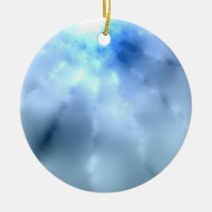 Ornamento De Cerâmica Natal azul