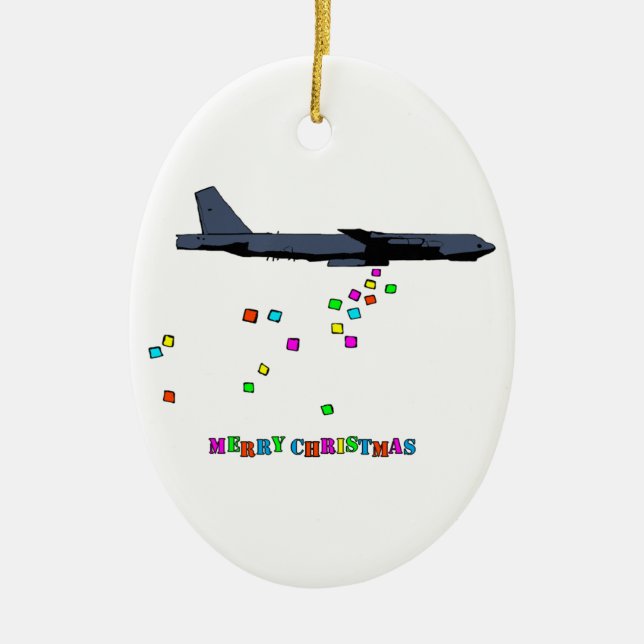 Ornamento De Cerâmica Natal - B-52 Gifting - (Frente)
