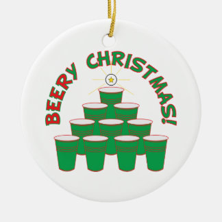 Ornamento De Cerâmica Natal cervejeiro!