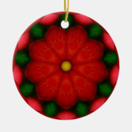 Ornamento De Cerâmica Natal Cheer Fractal