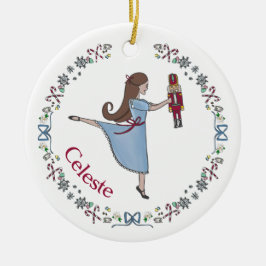 Ornamento De Cerâmica Natal Clássico Personalizado do Balé Nutcracker