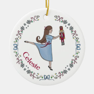 Ornamento De Cerâmica Natal Clássico Personalizado do Balé Nutcracker