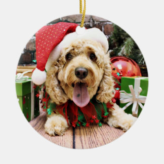 Ornamento De Cerâmica Natal - Cockapoo - Sadie