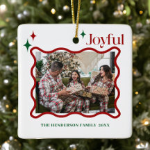 Natal com Foto de Família Alegre Moderna