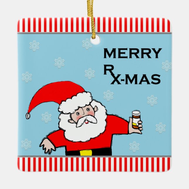 Ornamento De Cerâmica Natal da enfermeira (Frente)