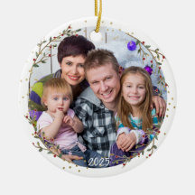 Natal da família de círculos Dourados