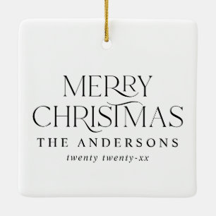 Ornamento De Cerâmica Natal da Imagem Imaginária Moderna Elegante