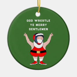 Ornamento De Cerâmica Natal da luta 2025
