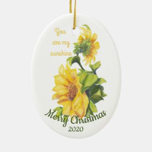 Ornamento De Cerâmica Natal Datado Personalizado Você é minha citação Su