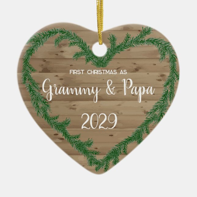 Ornamento De Cerâmica Natal de 1rua como Grammy (Frente)