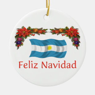 Decoração de Natal Argentino Bandeira Argentino De 