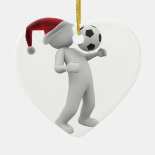 Ornamento De Cerâmica natal de futebol