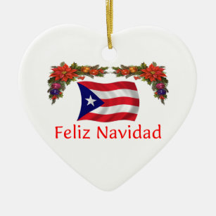 Ornamento De Cerâmica Natal de Puerto Rico