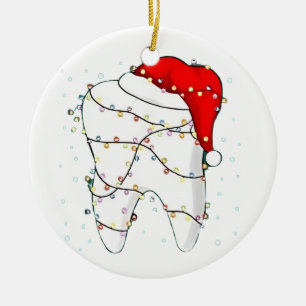 Ornamento De Cerâmica Natal Dental Dunny Dentista Férias 