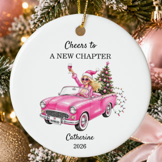 Ornamento De Cerâmica Natal Divertido de Divórcio Personalizado para Mul