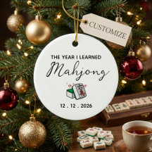 Natal do Ano em que Aprendi Mahjong Personalizado