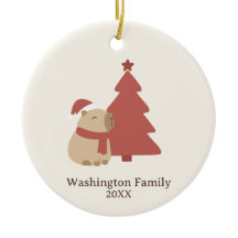 Natal do Capivara Aconchegante Personalizado