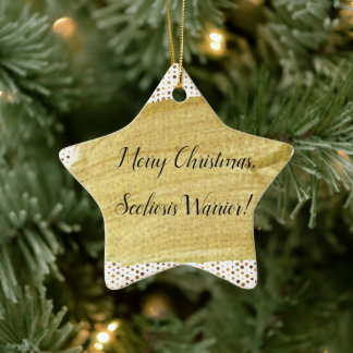 Ornamento De Cerâmica Natal do Guerreiro Scoliosis