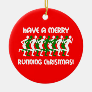 Ornamento De Cerâmica Natal dos corredores
