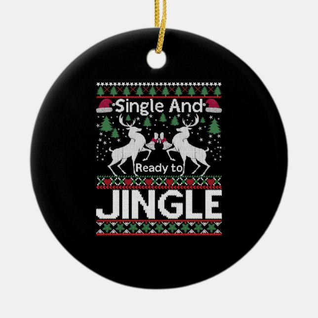 Ornamento De Cerâmica Natal Feio (Frente)