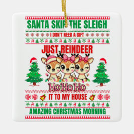 Ornamento De Cerâmica Natal Feliz Natal Para Rebeldes-Presentes