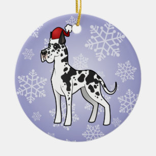 Ornamento De Cerâmica Natal great dane