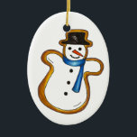 Ornamento De Cerâmica Natal Hanukkah Snowman Sugar Cookie Feriado<br><div class="desc">O pedido apresenta uma ilustração original de um delicioso biscoito de açúcar de Natal em forma de neve. Este design de assar de férias também está disponível em outros produtos. Muitos outros sabores também estão disponíveis! Não vê o que está procurando? Precisa de ajuda para a personalização? Entre em contato...</div>