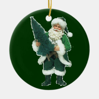 Ornamento De Cerâmica Natal irlandês Papai Noel