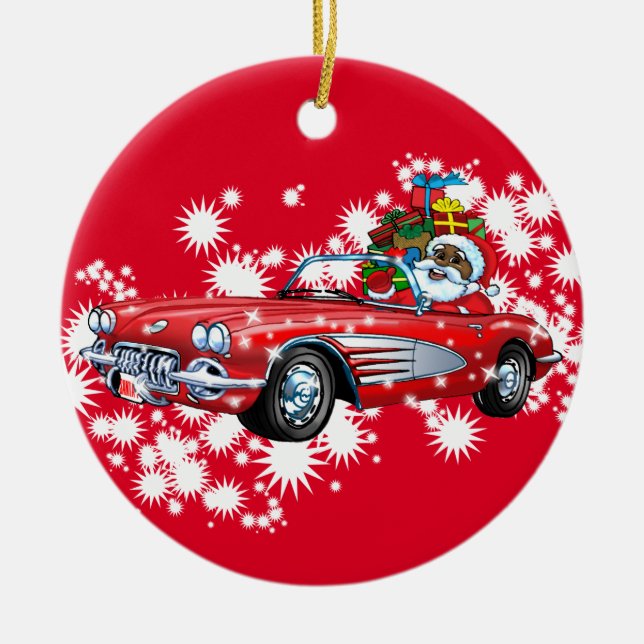 Ornamento De Cerâmica Natal legal! (Frente)