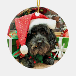 Ornamento De Cerâmica Natal - Lhasa Apso - duende