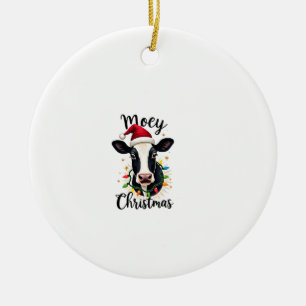 Ornamento De Cerâmica Natal Mooey Papai Noel Luzes de Natal Amantes de V