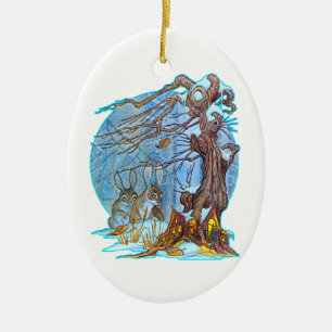 Ornamento De Cerâmica Natal no Ornament Elf Hall
