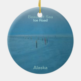 Ornamento De Cerâmica Natal Ornamaent da estrada do gelo