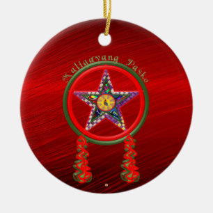 Ornamento De Cerâmica Natal Parol, Decoração Filipina