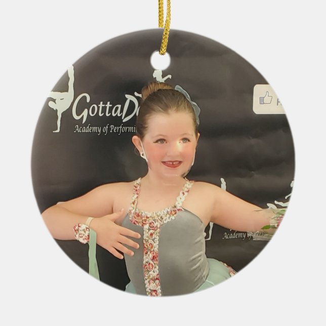 Ornamento De Cerâmica Natal personalizado (Frente)