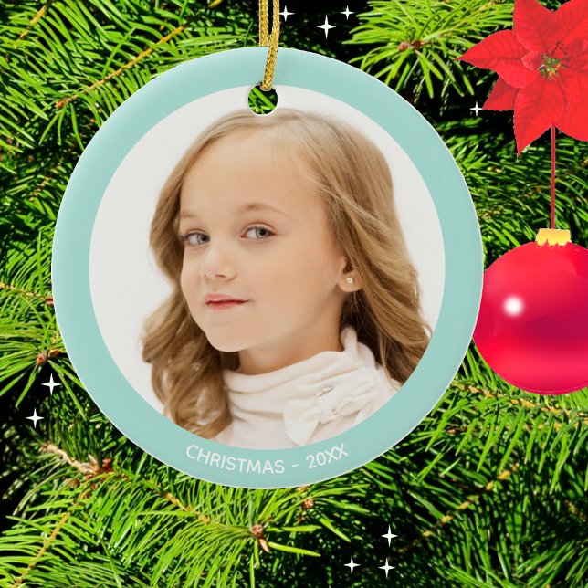 Ornamento De Cerâmica Natal personalizado (Criador carregado)