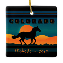 Natal Personalizado da Montanha do Colorado Horse